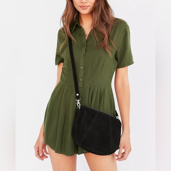 Silence + Noise - Black Suede Crossbody - Picture 1 of 3